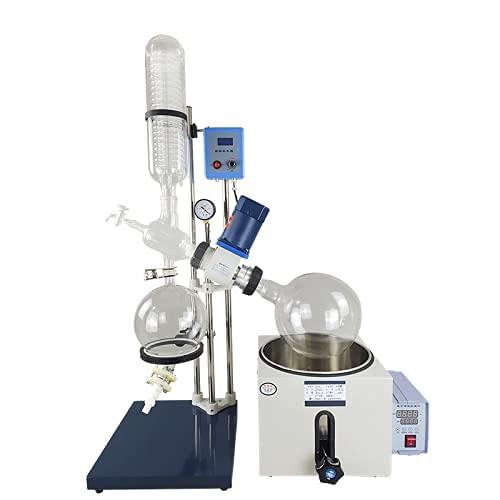 TEN-HIGH 2L Rotary Evaporator Main Engine Automatic Control with Temperature Intelligent Display, Water Bath or Oil Bath 0-120 PRM Evaporator
