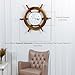 Nagina International Time's Wall Clock | Nautical Pirate's Ship Wheel | Premium Craft Gift (24 Inches)