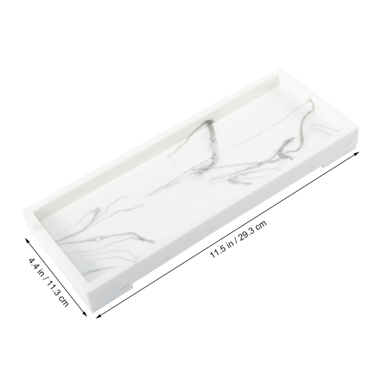 CHILDWEET Bandeja De Mármol para Baño Bandeja De Almacenamiento para Tanque De Inodoro para Hogar y Hotel Contenedor para Cepillos De Dientes