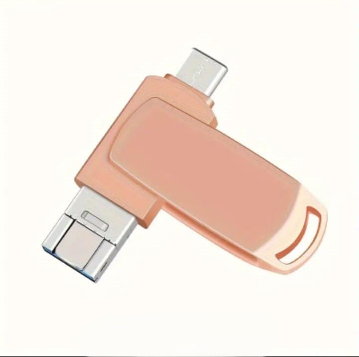 Chiavetta USB per IPhone/iPad, Chiave fotografica con adattatore di tipo C per telefoni Android, archiviazione esterna USB 3.0 ad alta velocità con Touch ID per PC/Mac/Computer