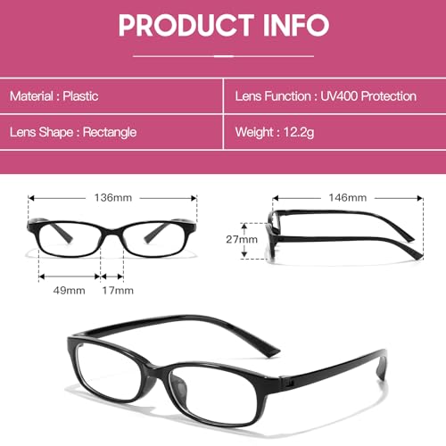 Image of TJUTR Office-Siren Bayonetta Glasses, Blue Light Computer Glasses for Women, Y2K Small Rectangle Frame Eyewear Anti Eyestrain