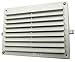 Kombi Grille d'aération en plastique réglable, 150 x 200 mm, pour ventilation rectangulaire, protection contre les insectes, blanc, système d'air domestique
