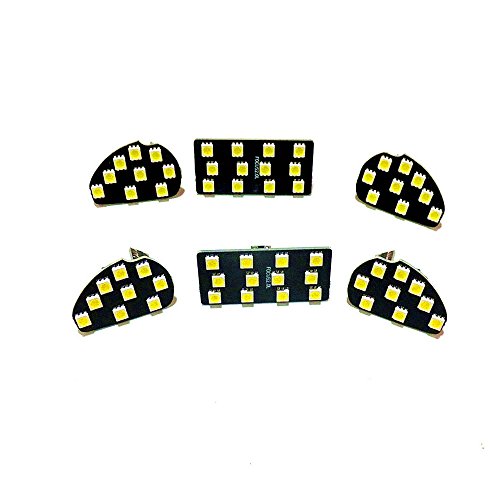 Luces LED interior Mondeo 6000K 5050SMD bombillas de lectura blanca para coche