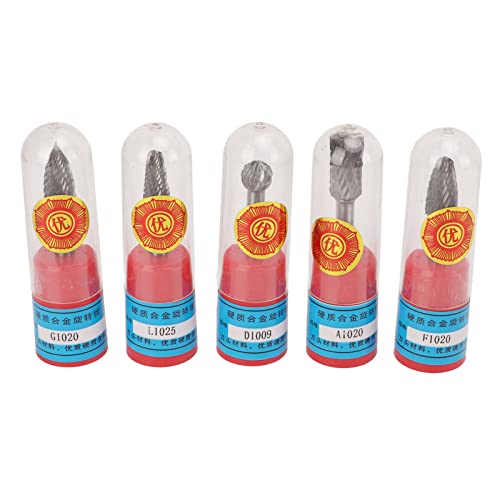 Set 5 piezas puntas de carburo para fresado 6mm miniatura 7