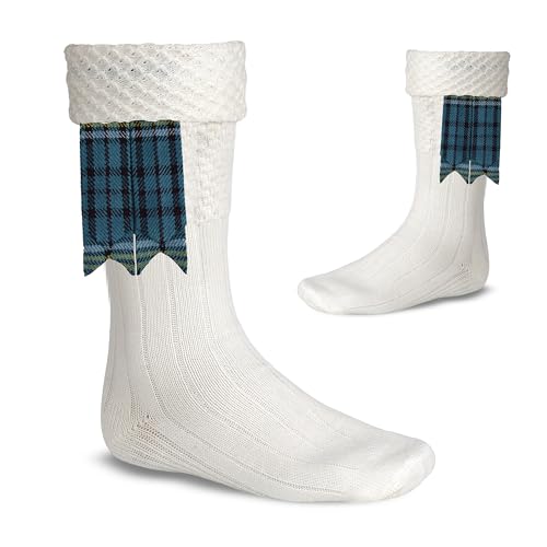 Image of Scottish Tartan Kilt Flashes with Elastic Adjusters