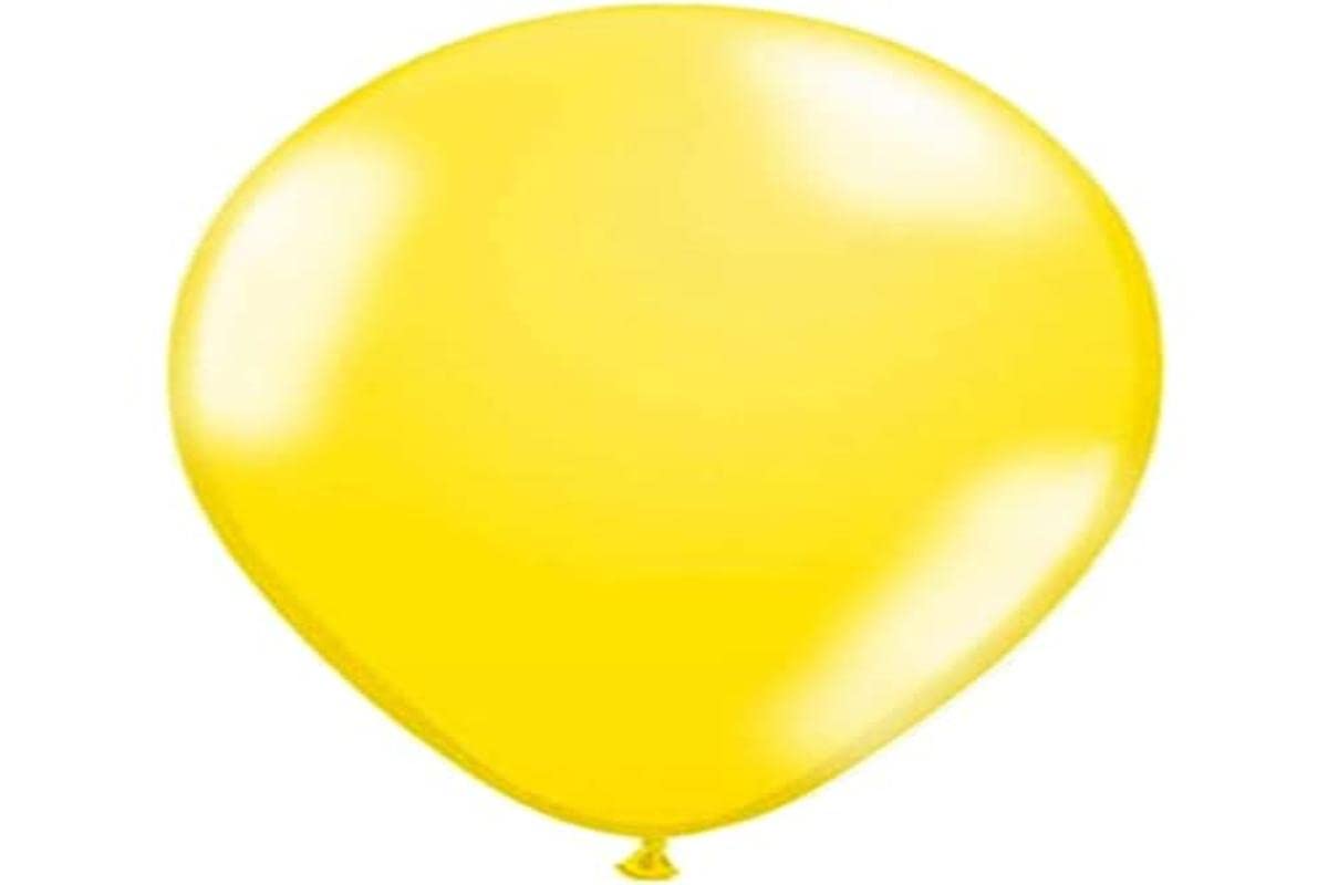 Folat - Metallic Balloons For Party Decoration - Yellow - 12In / 30cm - 50 pieces
