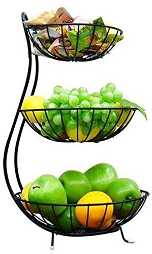 Placa de frutas de tres capas con diseño elegante para el hogar 2