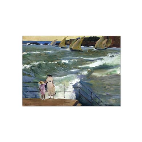 Peinture Joaquin Sorolla grand format 115x80cm pour réveiller un mur de salon vide
