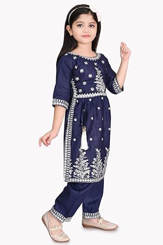 Image of NFashion Girls Printed design Rayon Anarkali Salwar Suit Set for girls