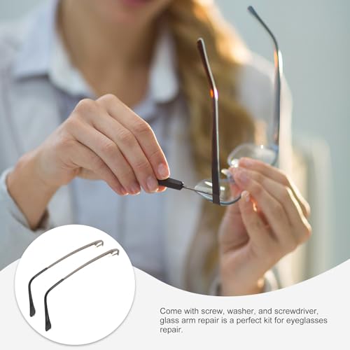 Kit de reparación de gafas de sol con tornillos, destornillador y varios estilos 3