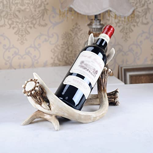 Soporte para botellas de vino de resina color blanco miniatura 5