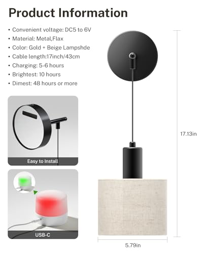 SAIMAND Battery Operated Wall Sconce Set of 2, Wireless Rechargeable Wall Lights with Remote Control, 9 Colors Dimmable LED Lamps, Modern Cordless Sconces for Bedroom Living Room Hallway(Black) — view 6