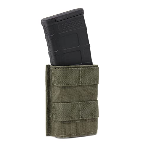 Esstac Single 5.56 M4 Midlength KYWI Mag Pouch (Ranger Green, Attachment Method: 2X Belt Loops (1.75"))