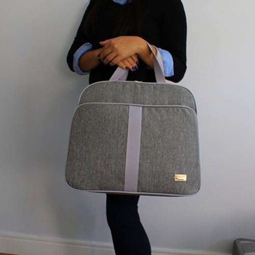 Mala Bolsa Maternidade Bebê Menina Menino Luxo Inpermeável (Cinza)