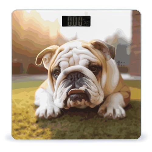 Báscula Digital de Baño Cachorro Bulldog Estilo miniatura 1