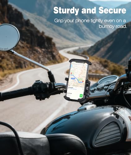 IZCUZK Shock Absorbing Bike Phone Holder