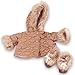 Produktbild Götz 3403596 Kombi Winter Beige  Puppenbekleidung Gr. S / XM  3 teiliges Bekleidungs  und Zubehörset für Babypuppen von 30  33 cm und Stehpuppen 36 cm