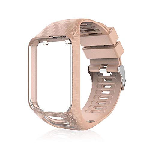 Volwco Voor TomTom Horlogeband, Siliconen Vervangende Band Sport Armband Voor TomTom Runner 2 3/Spark/Spark 3/Golfer 2/Adventurer