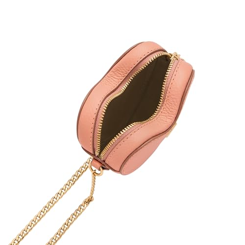 Image of Fossil Women's Logan RFID-Blocking Leather Zip Around Card Case Wallet with Keychain