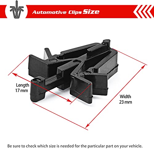 Image of OTUAYAUTO 30PCS Grill Clips Retainer - Length 17mm Interior Trim Panel Grille Fastener Replacement for Toyota 4Runner 89-02, Pickup 89-95, RAV4 01-05, Tacoma 95-04, Replace OEM#: 90467-12040