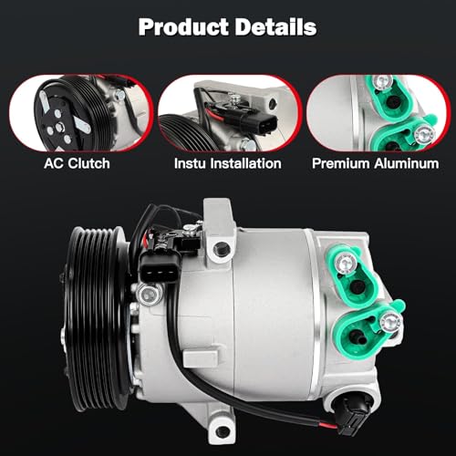 Image of cciyu Air Conditioning Compressor Fit for Hyundai Elantra /Elantra Coupe