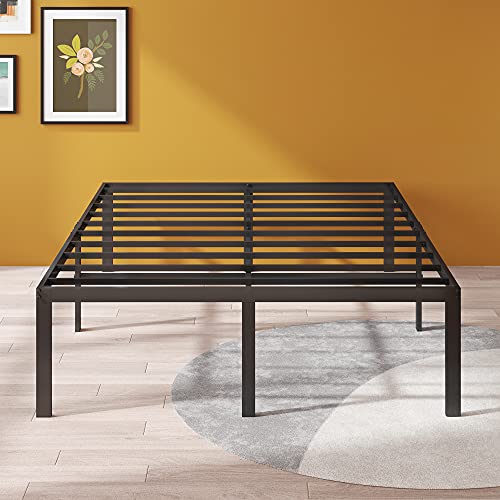 Image of ZINUS Yelena 18 Inch Metal Platform Bed Frame, Steel Slat Support, No Box Spring Needed, Easy Assembly, Queen