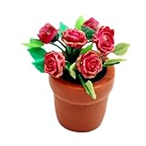 CADEAUX : Modèle de plante en pot pour maison de poupée, un joli cadeau d'anniversaire de Noël pour les enfants qui aiment jouer à la maison de poupée