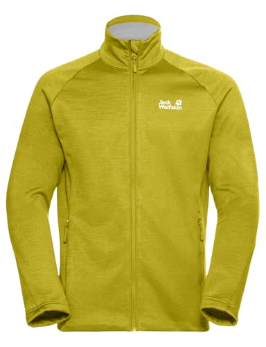 Jack Wolfskin Herren Peak District Fz M, Chartreuse, L EU – Ansicht 4