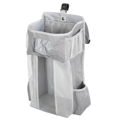 Bolsa de almacenamiento para cama colgante, organizador colgante para cuna de bebé, soporte para apilador de pañales de gran capacidad, bolsa de almacenamiento para guardería