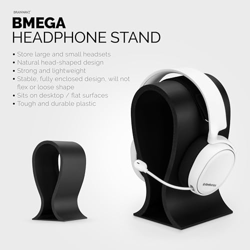Image of Brainwavz The BMEGA Headphone Stand - Suitable for All Headsets (Black)