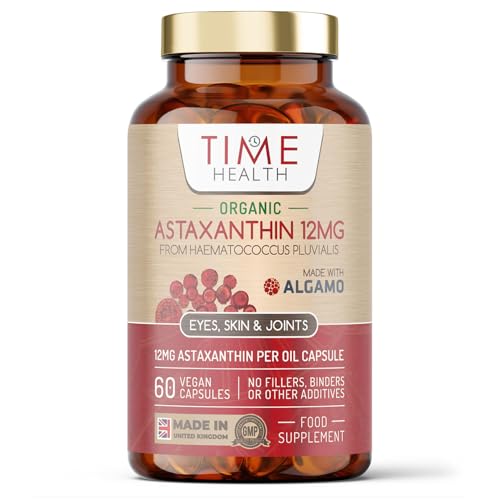 Algamo Organic Astaxanthin Oil 12mg, 60 Capsules