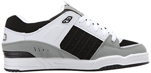 Image of Globe Mens Fusion Skate Shoes, Grey /White /Black, 13 M US