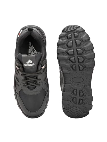 Image of Leo's Fitness Men's Water Resistant Outdoor Trekking Shoe, Lace-Up Trail Running Sports Sneakers, Hiking Shoes for Men