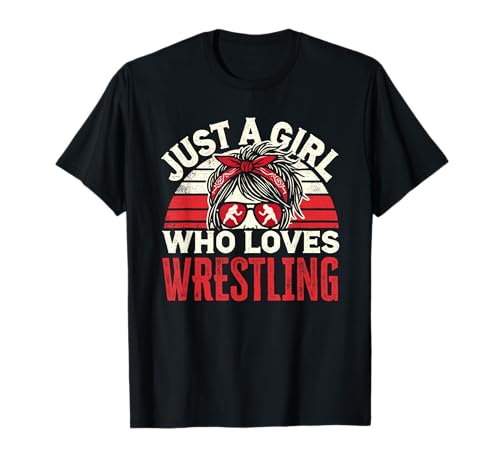 Nur ein Mädchen, das Wrestling liebt, Mädchen und Frauen, Ringen T-Shirt