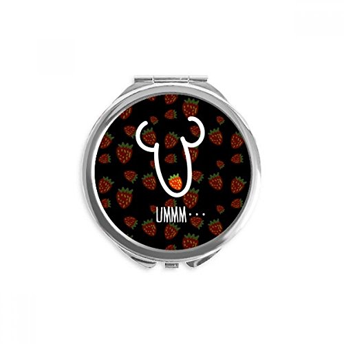 Miroir rond maquillage de poche portable multicolore pour sac à main et retouche de maquillage