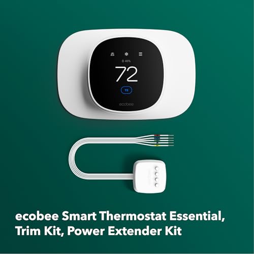 Image of ecobee Smart Thermostat Essential, Trim Kit, Power Extender Kit