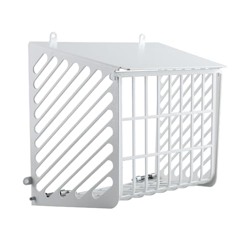 Outdoor Dryer Vent Cover with Open/Close Flap Fits 34 Inch Vent Caps Heavy-Duty Metal Dryer Vent Screen Animal Guard Weather-Resistant Easy to Install (7.5Lx7.5Wx6H)