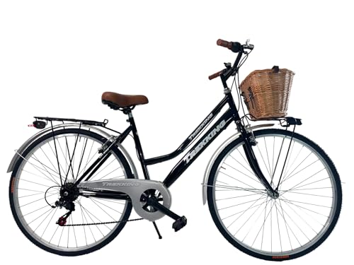 MADICKS Damen-Fahrrad Holland, Größe 28, Vintage-Retro-Stadtrad mit...