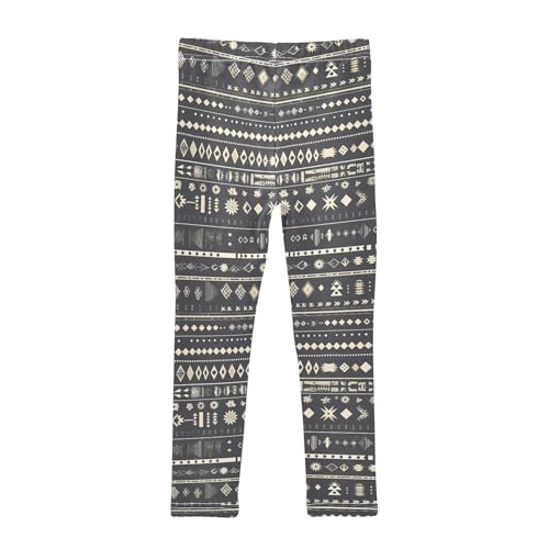 KLL Seamless Ethnic and Tribal Pattern Toddler Baby Girl Athletic Leggings Casual Full Length Leg Yoga Pants Running2