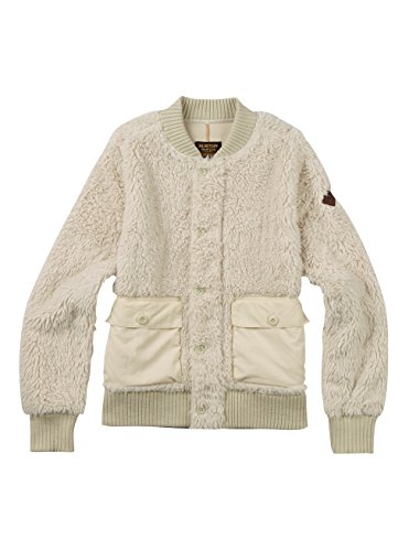 Burton Womens Shawmut Fleece Full Zip, Bone White, Medium