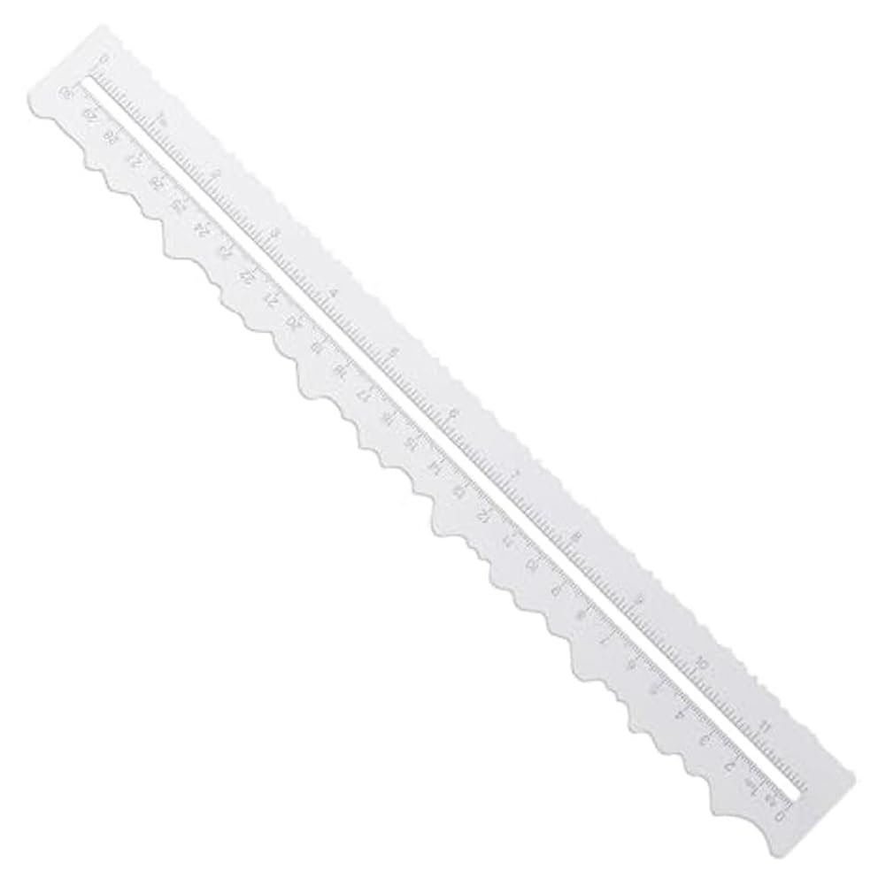 Bloepum Tearing Ruler for Paper Crafts with Irregular Edges Measuring Paper Crafts Edge Cutter Crafts Ruler for Cutting Paper