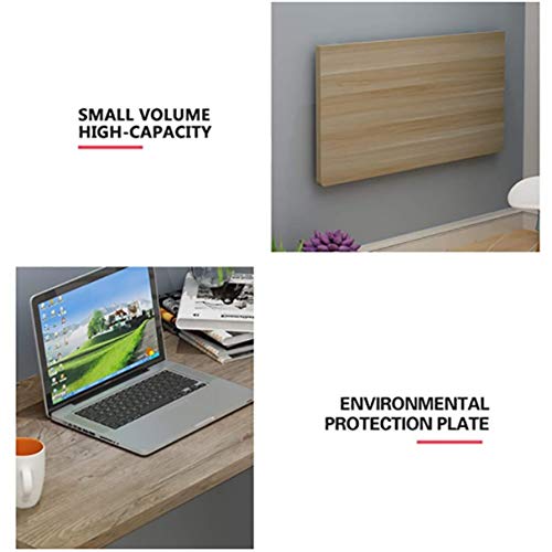 Table murale pliante à abattant et bureau d'ordinateur suspendu en bois