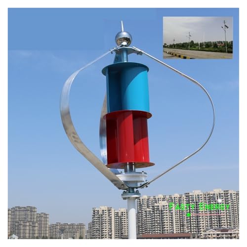  300W ̓^[rd@ 12V 24V 1.3M n X ̏Ɩp(Wind turbine only,24v Maglev)