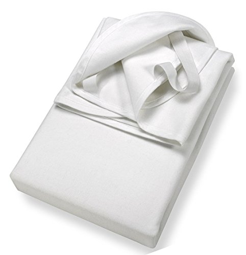 STODOMED weiche Molton Matratzenschutz Inkontinenz Fixspannauflage Größe 180 x 200 cm Matratzenspannauflage Einfaßband + 4 Eckgummis