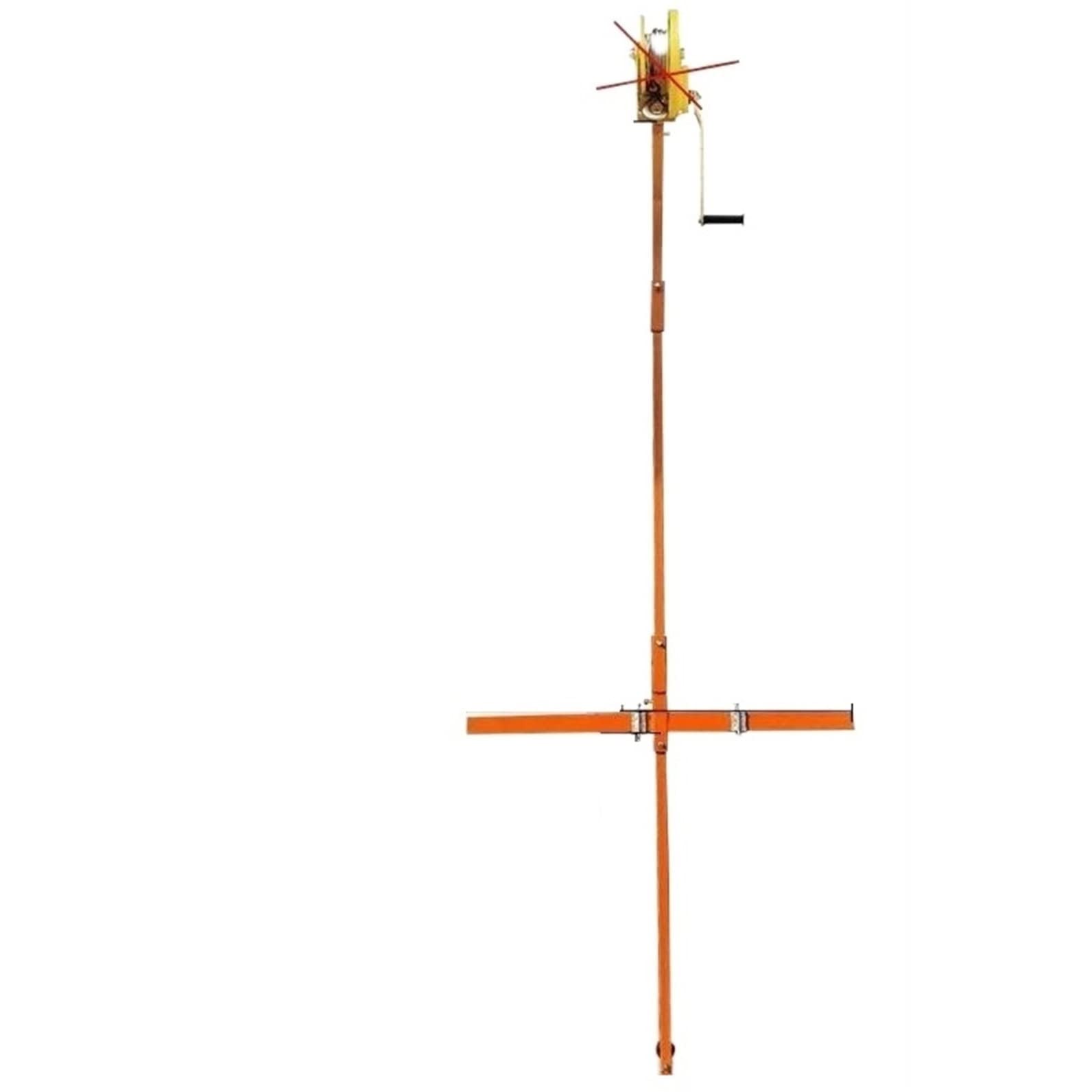 Mshgsku Only 3Ph Shelf Portable Winch Hoist With Specialized Bracket For Easy Air Conditioner Outdoor Unit Installation