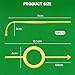 KCMOSGI 6-Pack Precision Pool Shot Aiming Aid, Billiards Aiming Aid, Cue Shot Aiming Aid for 2-1/4