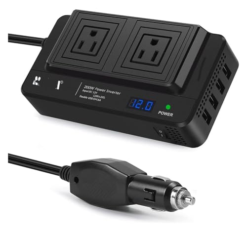 Onduleur de voiture 200W pour ne plus manquer de batterie avec le chargeur 12V 220V - 4