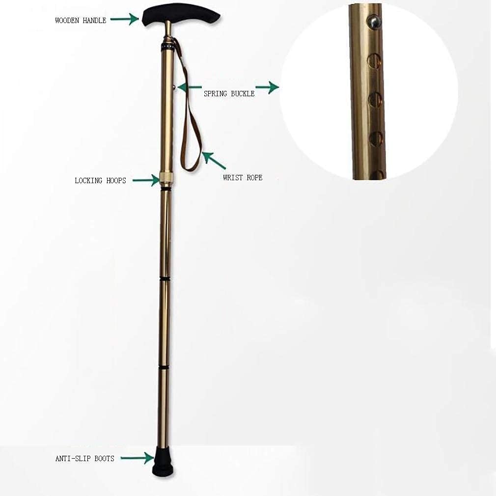 Walking Stick Folding Walking Stick Wooden Handle Walking Stick Adjustable Folding Cane