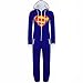 Fancyqube(TM) Men Women Onesie Superman Batman Hooded Jumpsuit Pajamas One Piece