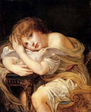 Peinture à l'huile Jean-Baptiste Greuze, toile haut de gamme de 30x36 pouces